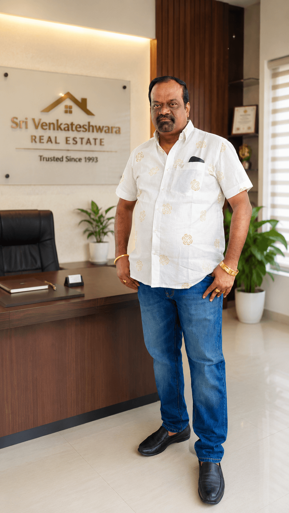 Thota Satyam — Principal Real Estate Consultant, Sri Venkateshwara Real Estate